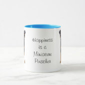 Miniaturpinscher-Wecker-Tasse Tasse (Zentrum)
