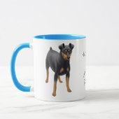 Miniaturpinscher-Wecker-Tasse Tasse (Links)