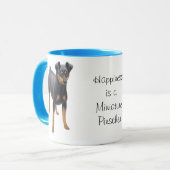 Miniaturpinscher-Wecker-Tasse Tasse (Vorderseite Links)
