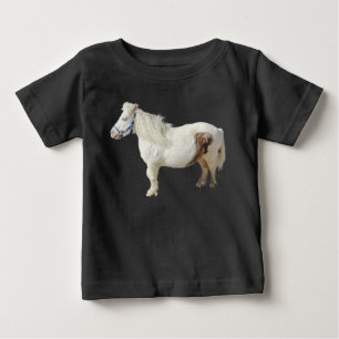 Miniaturpony mini WHITE HORSE kleines Tier Baby T-shirt