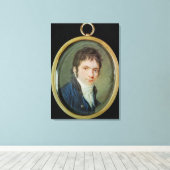 Miniaturportrait von Ludwig Van Beethoven , 1802 Leinwanddruck (Insitu (Holzboden))
