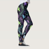 Miniaturpudel-Wort-Kunst Leggings (Rechts)
