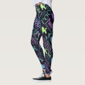 Miniaturpudel-Wort-Kunst Leggings (Links)