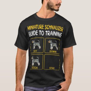 Miniaturschnauzer-Führer zum Training Hund T-Shirt