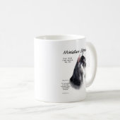 Miniaturschnauzer Geschichtsdesign Kaffeetasse (VorderseiteRechts)