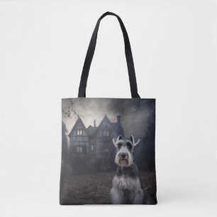 Miniaturschnauzer Halloween Gruselig Tasche