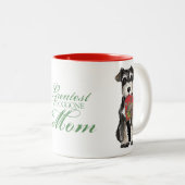 Miniaturschnauzer-Herz-Mama Zweifarbige Tasse (VorderseiteRechts)