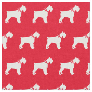Miniaturschnauzer-Hund Silhouette Haustier Rot Stoff