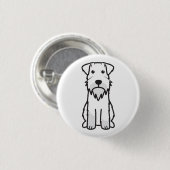 Miniaturschnauzer-HundeCartoon Button (Vorne & Hinten)