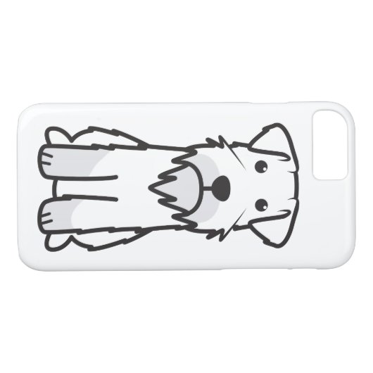 Miniaturschnauzer-HundeCartoon Case-Mate iPhone Hülle (Rückseite (Horizontal))