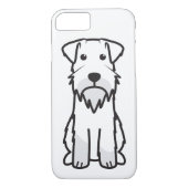 Miniaturschnauzer-HundeCartoon Case-Mate iPhone Hülle (Rückseite)