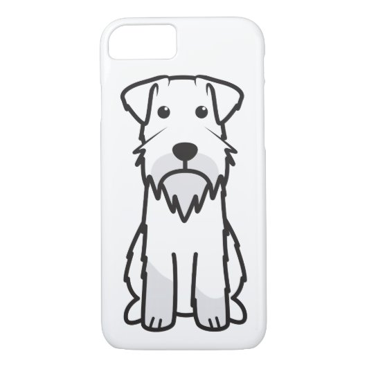 Miniaturschnauzer-HundeCartoon Case-Mate iPhone Hülle (Rückseite)