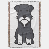 Miniaturschnauzer-HundeCartoon Decke (Vorderseite Vertikal)