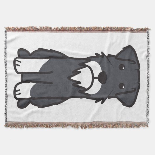 Miniaturschnauzer-HundeCartoon Decke (Vorderseite)