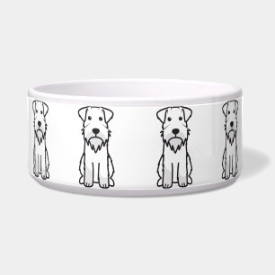 Miniaturschnauzer-HundeCartoon Napf