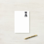 Miniaturschnauzer-HundeCartoon Post-it Klebezettel (Auf Schreibtisch)