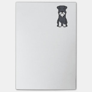 Miniaturschnauzer-HundeCartoon Post-it Klebezettel