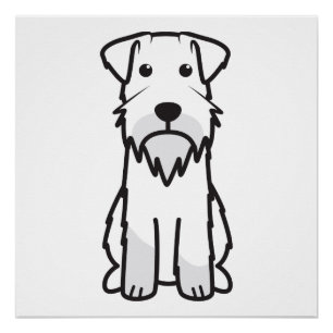 Miniaturschnauzer-HundeCartoon Poster
