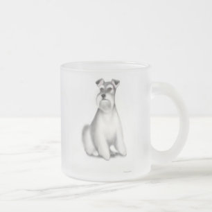 Miniaturschnauzer-HundeTasse Mattglastasse