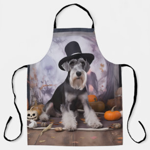 Miniaturschnauzer-Kürbisse Halloween Gruselig Schürze