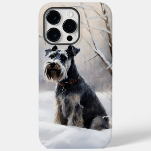 Miniaturschnauzer Lass es schneien Weihnachten Case-Mate iPhone 14 Pro Max Hülle