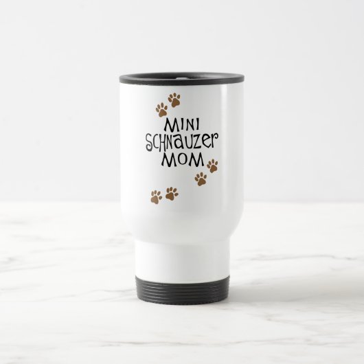 Miniaturschnauzer-Mama Reisebecher (Mittel)