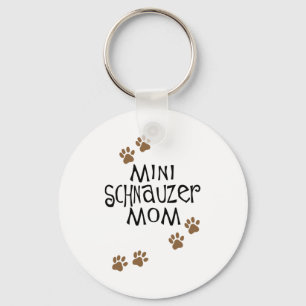 Miniaturschnauzer-Mama Schlüsselanhänger