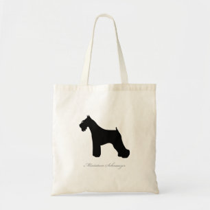 Miniaturschnauzer-Taschen-Tasche (schwarze Tragetasche
