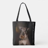 Miniaturschnauzer-Taschen-Tasche Tasche (Rückseite)