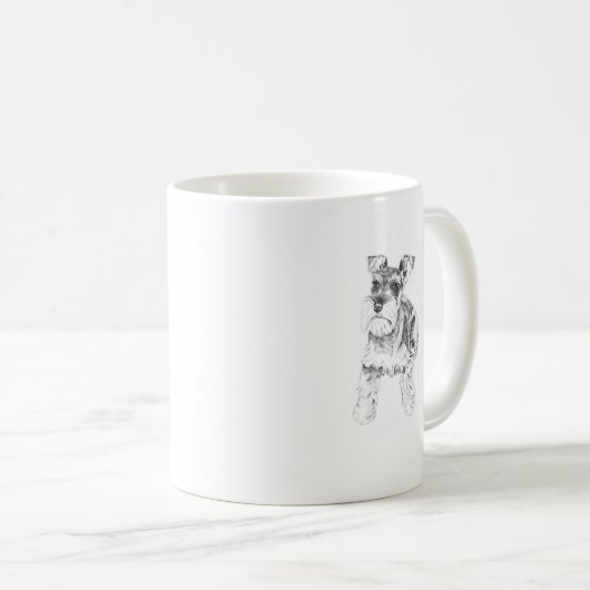 Miniaturschnauzer-Tasse Kaffeetasse (VorderseiteRechts)