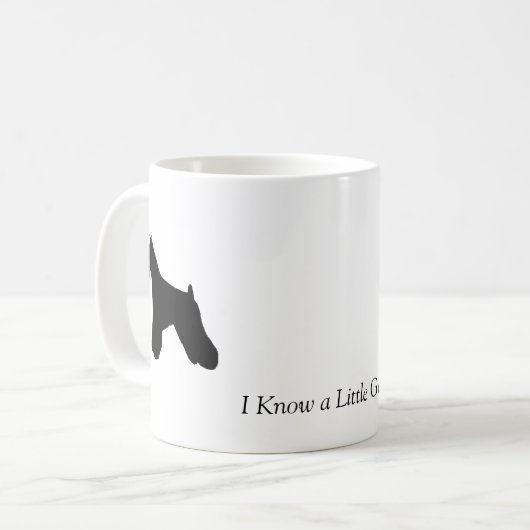 Miniaturschnauzer-Tasse Kaffeetasse (Vorderseite Links)