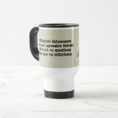 Miniaturschnauzer-Tasse Reisebecher (Vorderseite Links)