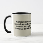 Miniaturschnauzer-Tasse Tasse (Links)