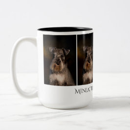 Miniaturschnauzer-Tasse Zweifarbige Tasse