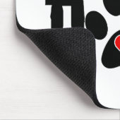 Miniaturschnauzer-Vater Mousepad (Ecke)