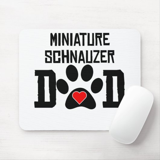 Miniaturschnauzer-Vater Mousepad (Mit Mouse)