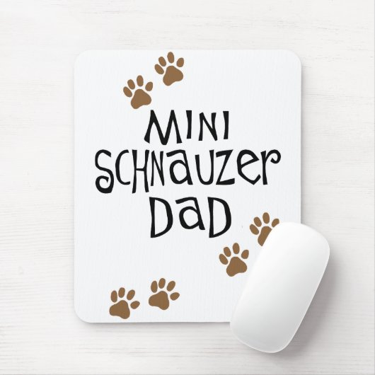 Miniaturschnauzer-Vater Mousepad (Mit Mouse)