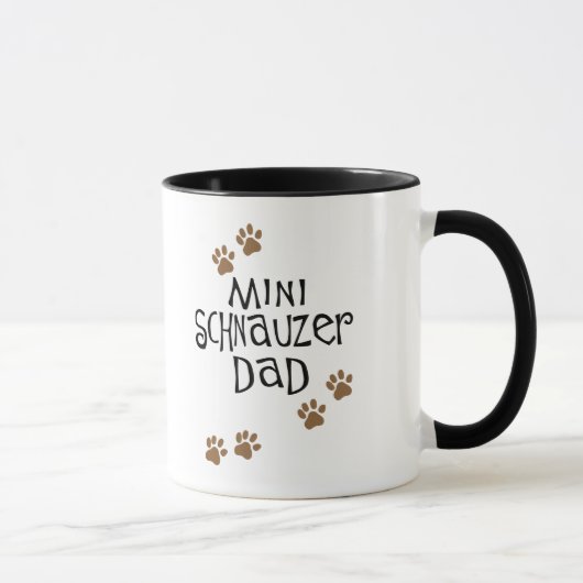 Miniaturschnauzer-Vater Tasse (Rechts)
