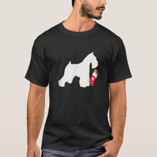 Miniaturschnauzer-Weihnachtsstrumpf-Füllung Hund T-Shirt