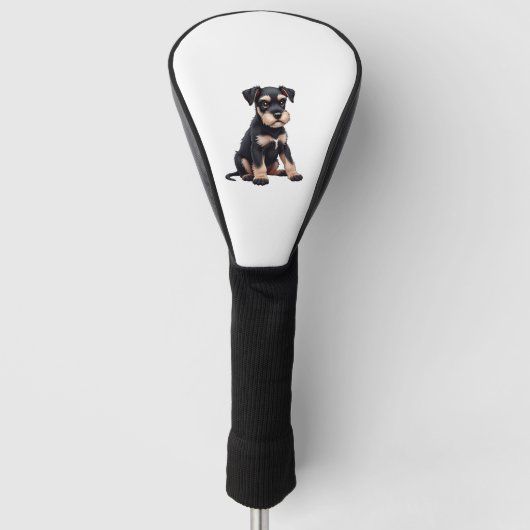 Miniaturschnauzer-Welpe (3) Golf Headcover (Vorderseite)