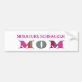 MiniaturSchnauzerMom Autoaufkleber (Vorne)