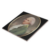 Miniaturselbstporträt Fliese (Seite)