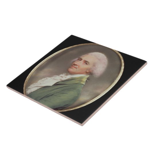 Miniaturselbstporträt Fliese (Seite)