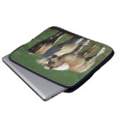 Miniaturstute u. Fohlen 1 Laptopschutzhülle (Vorne Knopf)