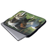 Miniaturstute u. Fohlen 2 Laptopschutzhülle (Vorne Knopf)