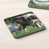 Miniaturstute u. Fohlen 2 Untersetzer (Linke Seite)