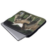 Miniaturstute u. Fohlen 3 Laptopschutzhülle (Vorne Knopf)