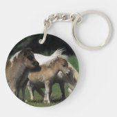 Miniaturstute u. Fohlen 3 Schlüsselanhänger (Rückseite)