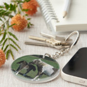 Miniaturstute u. Fohlen stehend Schlüsselanhänger (Vorderseite rechts)