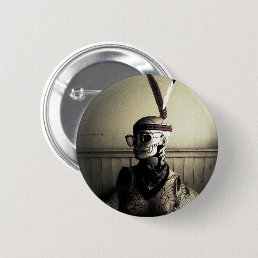 Miniaturtiger-Knopf Button (Vorne & Hinten)